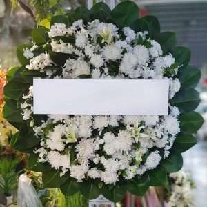 พวงหรีดดอกไม้สด FFW00021