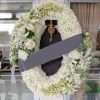 พวงหรีดหรูหรา wreathPW00051 ขนาด  90*60 cm
